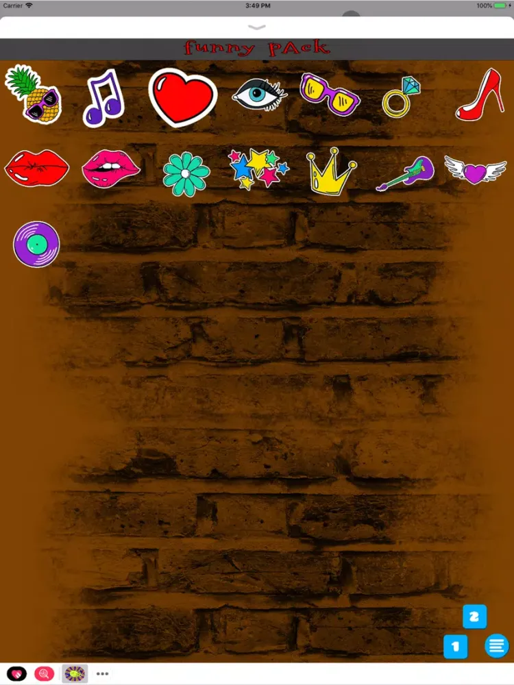 Ảnh chụp màn hình của Funny Pack iPad 