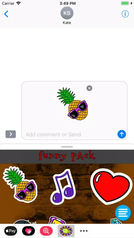 Ảnh chụp màn hình của Funny Pack