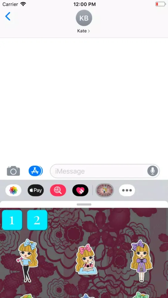 Girl StickerPack स्क्रीनशॉट