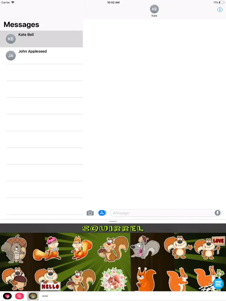 Capturas de tela do Squirrel Messenger iPad 