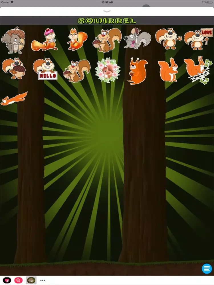 Capturas de tela do Squirrel Messenger iPad 