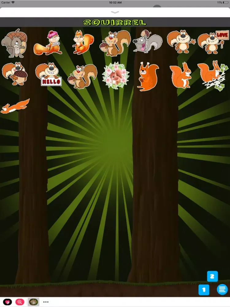 Capturas de tela do Squirrel Messenger iPad 