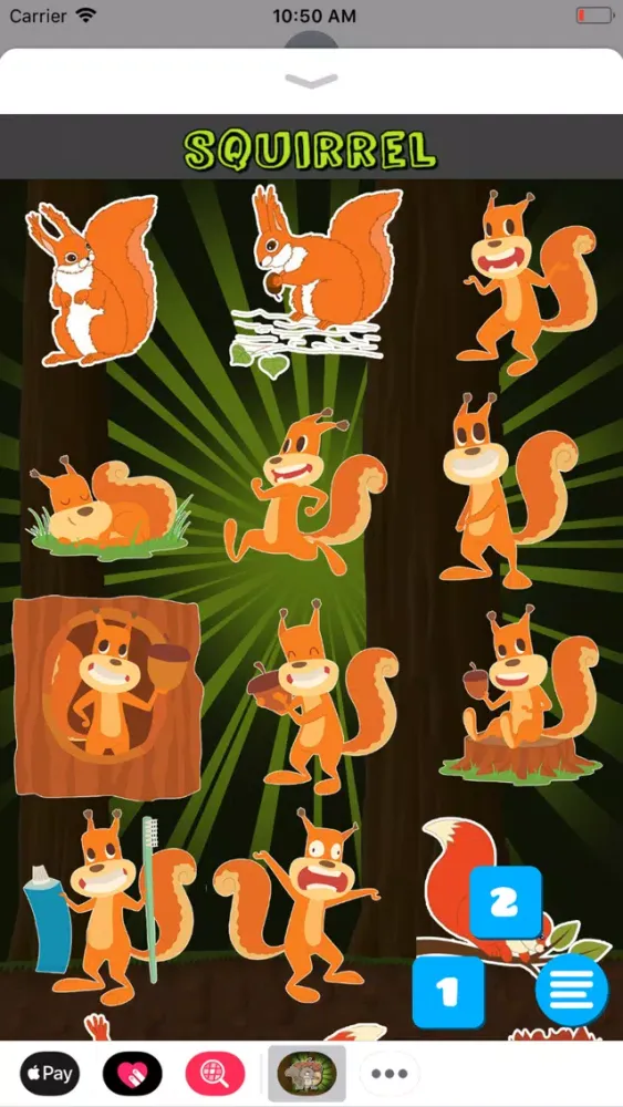 Capturas de tela do Squirrel Messenger