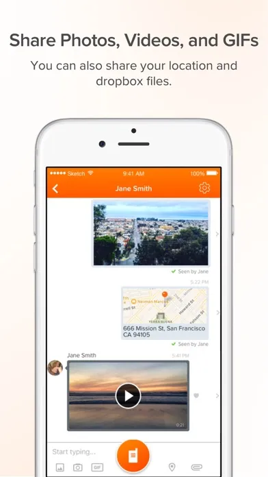 Capturas de tela do Voxer Walkie Talkie Messenger