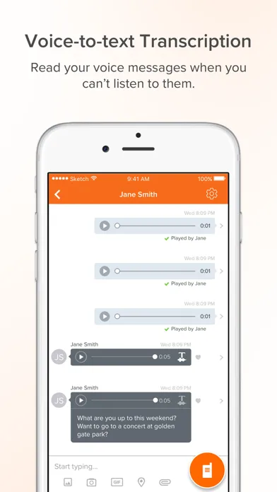 Capturas de tela do Voxer Walkie Talkie Messenger