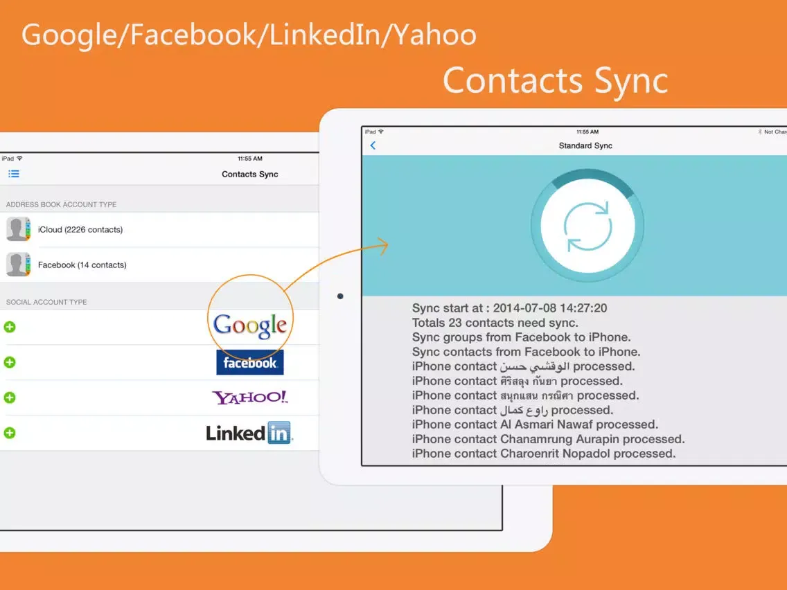 aContacts+ - Contact Manager iPad  スクリーンショット