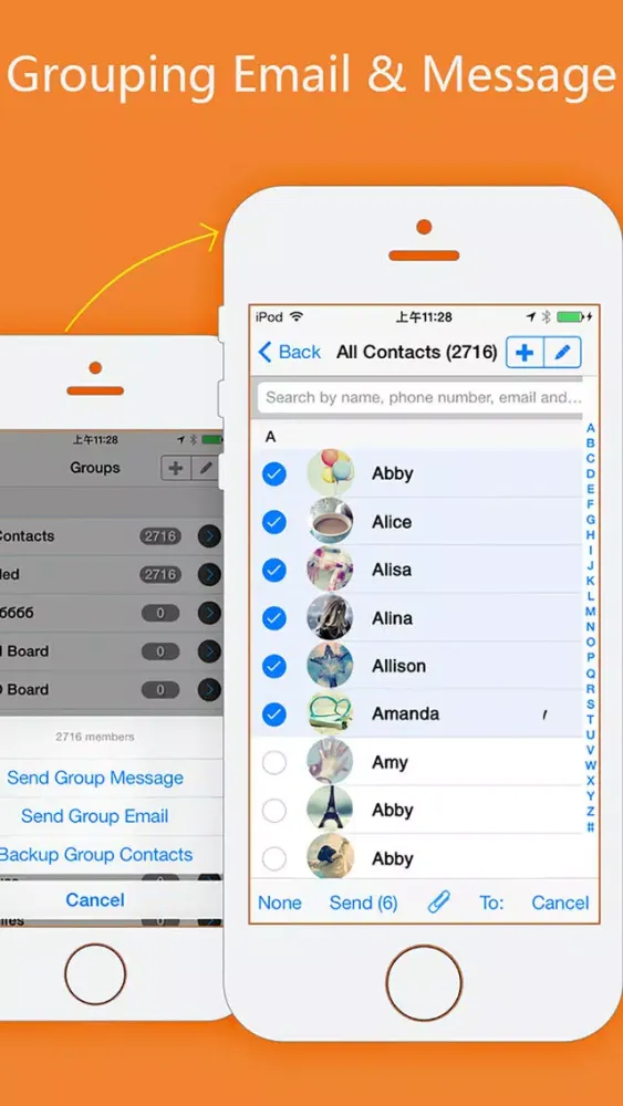 aContacts+ - Contact Manager スクリーンショット