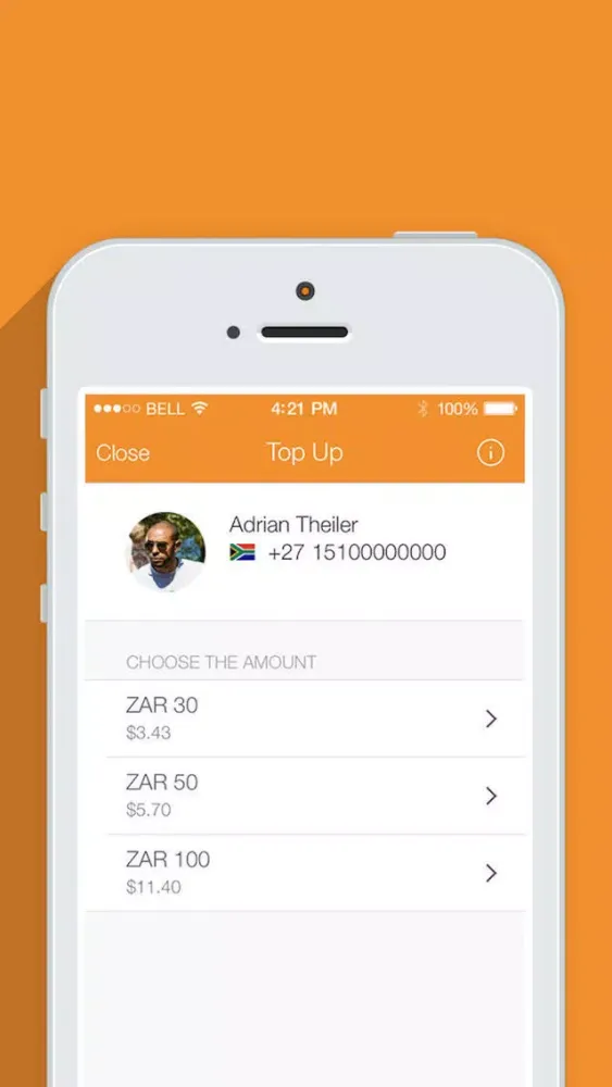 Sendly: Send top up to family and friends prepaid phones abroad by Rebtel应用截图