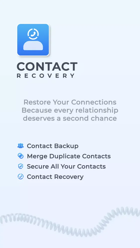 Recover deleted contacts App Screenshots
