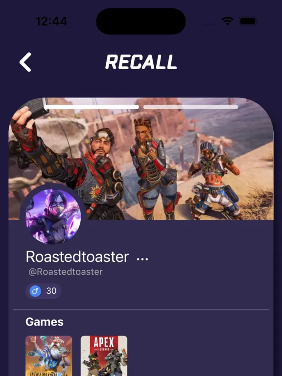 Capturas de pantalla de Recall - Find Gamer Friends iPad 