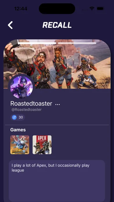 Capturas de pantalla de Recall - Find Gamer Friends