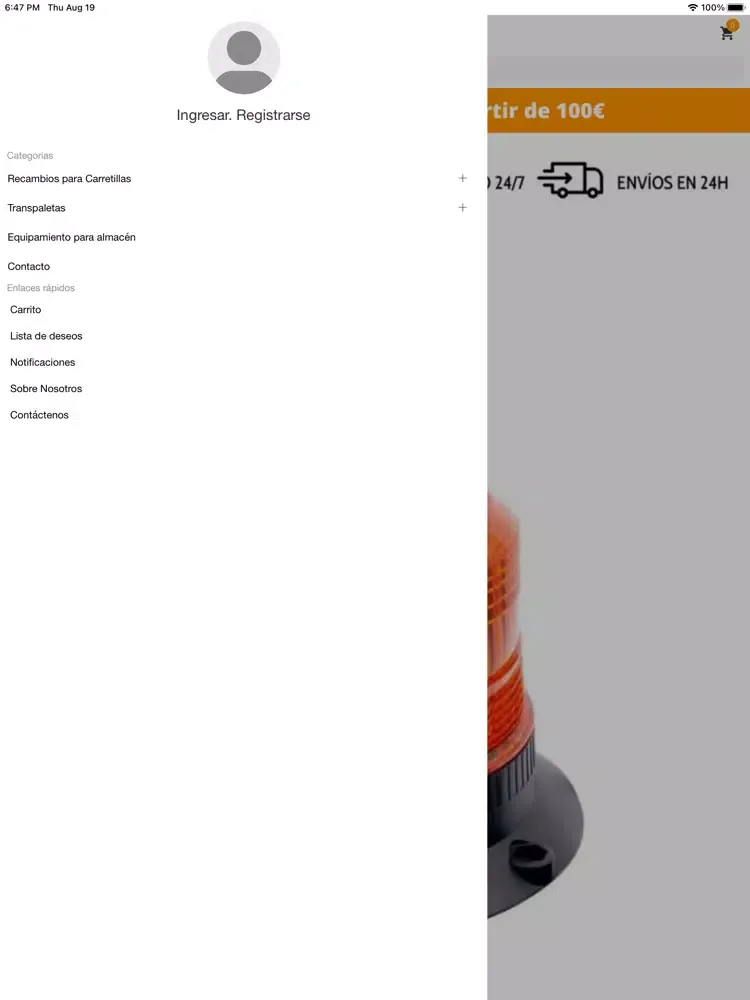 Capturas de pantalla de Recambios JV Elevacion iPad 