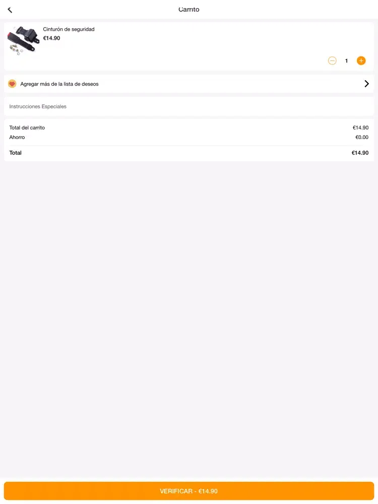 Capturas de pantalla de Recambios JV Elevacion iPad 