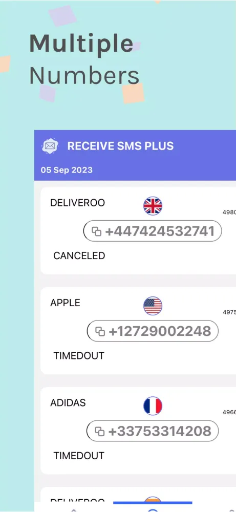 Receive SMS Plus应用截图