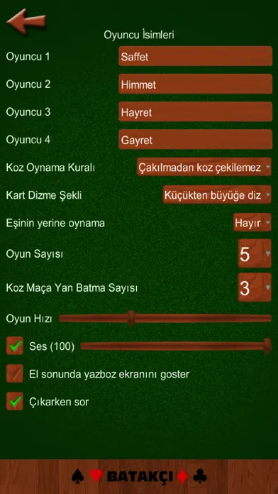 Capturas de tela do Batak Batakçı