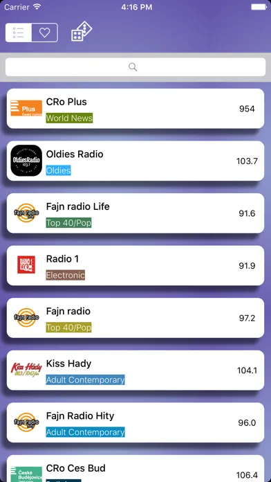 Radio Player Czech Republic  (Česká republika rádio, čeština,Český ,Česko)应用截图