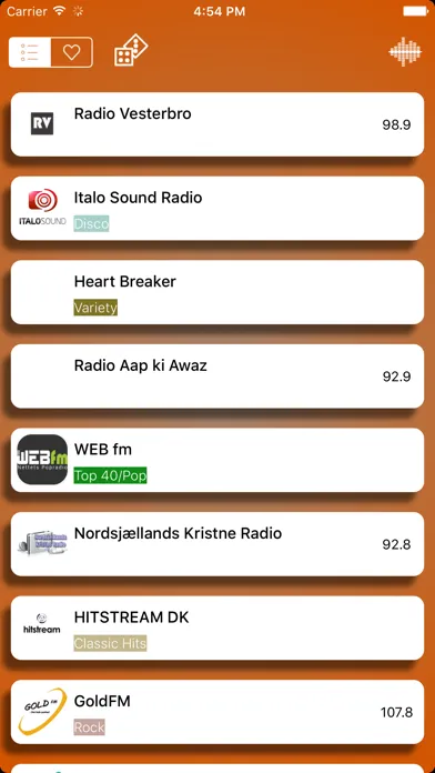 Radios Danmark (Denmark Radio FM) - Include DR P2 Klassisk, Radioer Nova FM,Radio Alfa, Skala FM Screenshots