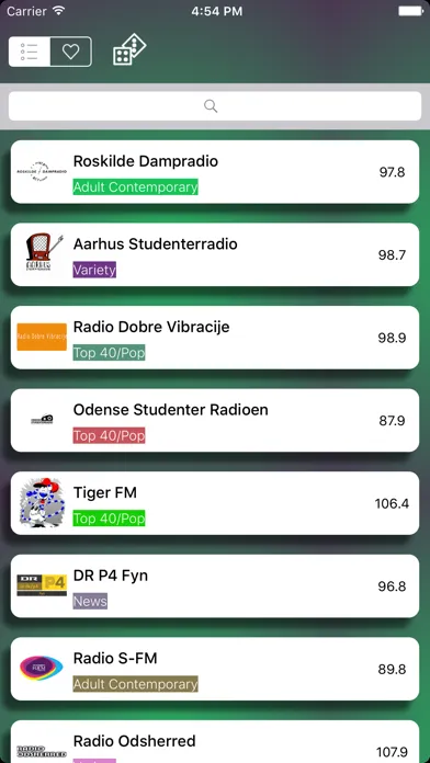 Radios Danmark (Denmark Radio FM) - Include DR P2 Klassisk, Radioer Nova FM,Radio Alfa, Skala FM Screenshots