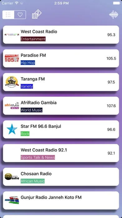 Gambia Radio FM - AM स्क्रीनशॉट