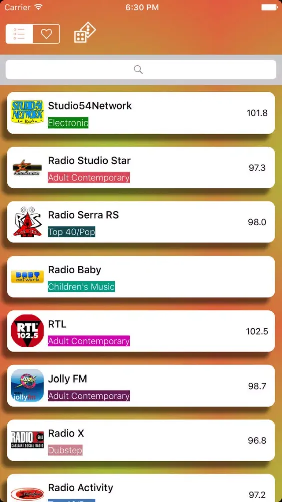 Radio - Le Migliori Radio FM Italiane স্ক্রিনশট