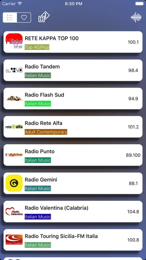 Radio - Le Migliori Radio FM Italiane স্ক্রিনশট