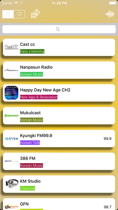 Screenshot di 대한민국 라디오 주파수 - Korea Radio