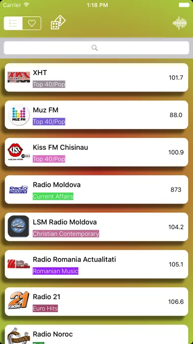 ภาพหน้าจอของ Moldova Radio Live Player - (Romanian)