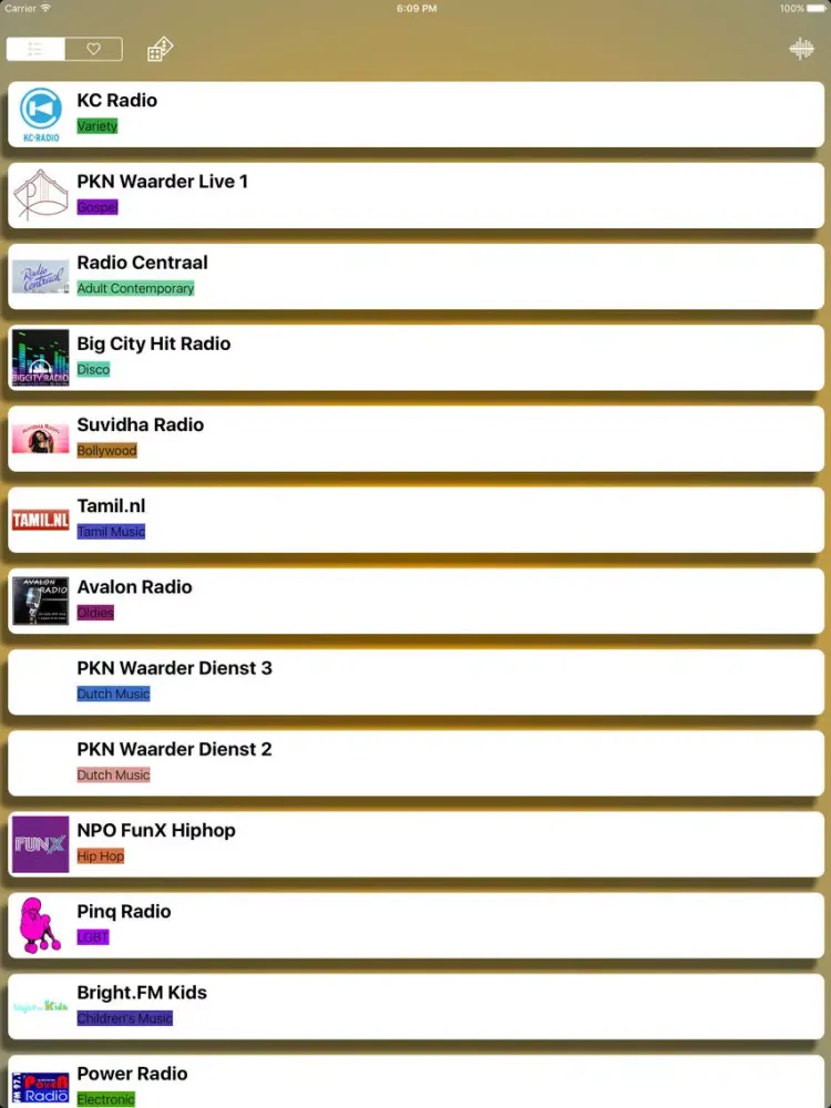 Radio - De app geeft toegang tot alle radio GRATIS! - Radio Nederland - Gratis muziek iPad  스크린샷