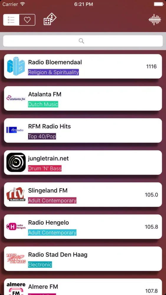 Radio - De app geeft toegang tot alle radio GRATIS! - Radio Nederland - Gratis muziek 스크린샷