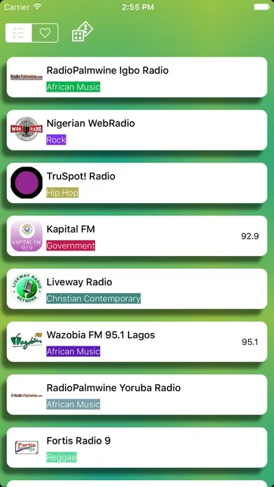 Tangkapan layar Radio Nigeria - The Most Popular AM - FM Radio Stations