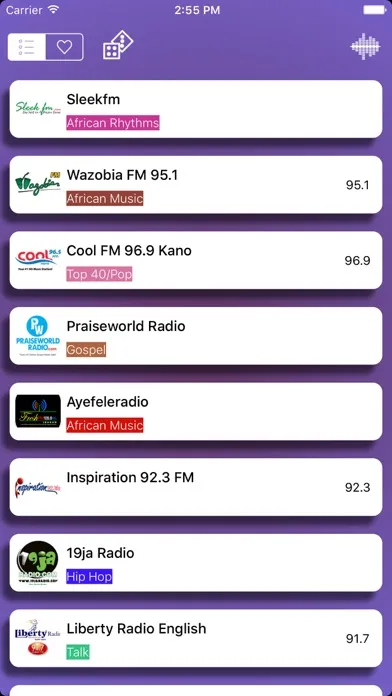 Tangkapan layar Radio Nigeria - The Most Popular AM - FM Radio Stations