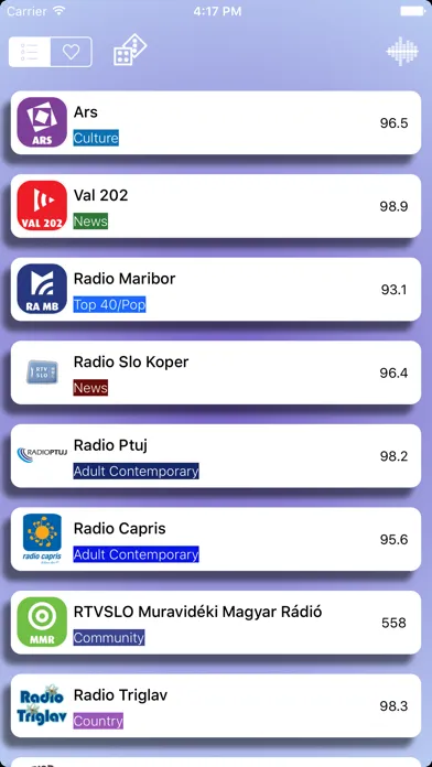 Slovenia Radio Live Player ( slovenski jezik or slovenščina / Slovenija / Slovene or Slovenian ) স্ক্রিনশট
