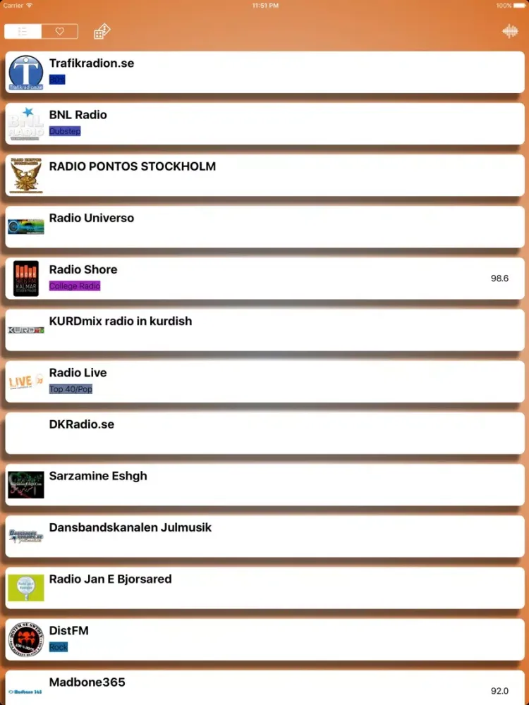 Скриншоты Radio - GRATIS! - Sveriges Radio iPad 