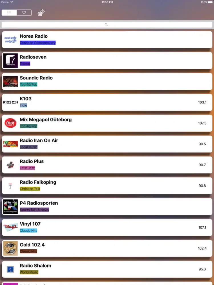 Скриншоты Radio - GRATIS! - Sveriges Radio iPad 