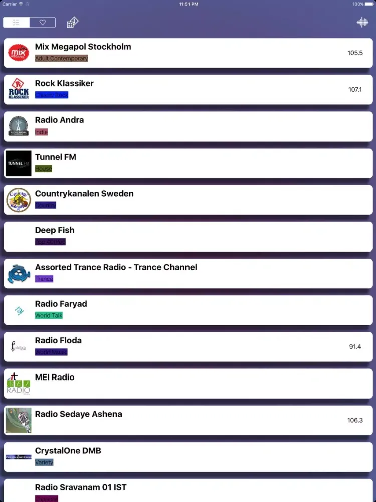 Скриншоты Radio - GRATIS! - Sveriges Radio iPad 