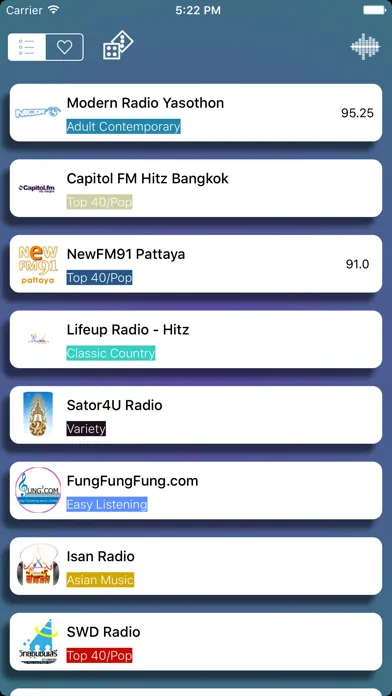 Capturas de pantalla de วิทยุ ประเทศไทย / Radio Thailand  - Thai สถานีวิทยุ AM / FM / ออนไลน์