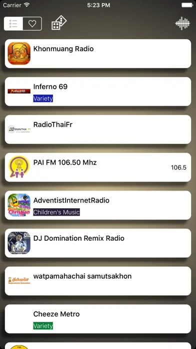 Capturas de pantalla de วิทยุ ประเทศไทย / Radio Thailand  - Thai สถานีวิทยุ AM / FM / ออนไลน์