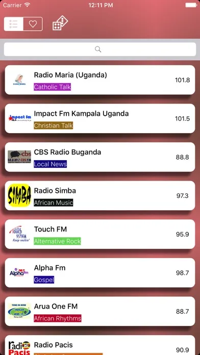 Captures d'écran de Uganda Radio Live Free