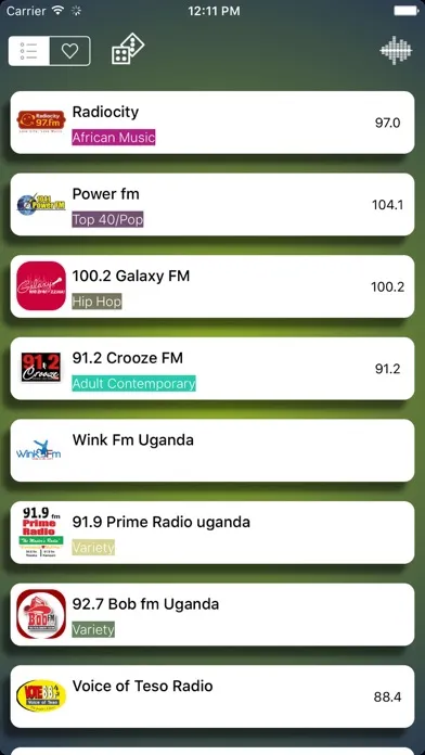 Captures d'écran de Uganda Radio Live Free