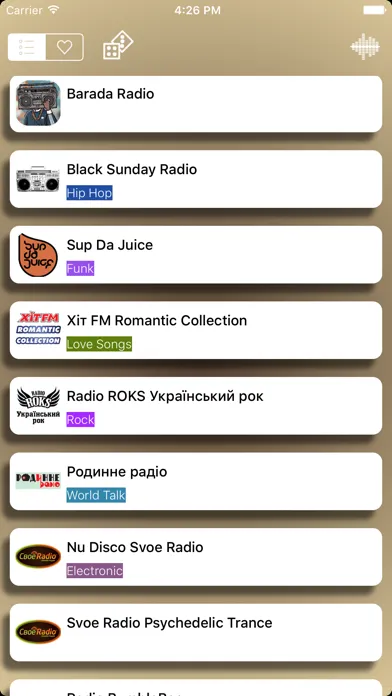 Radio Ukraine (Ukrainian / українська / Український / Україна радіо) - Радіо - Радіо Україна应用截图