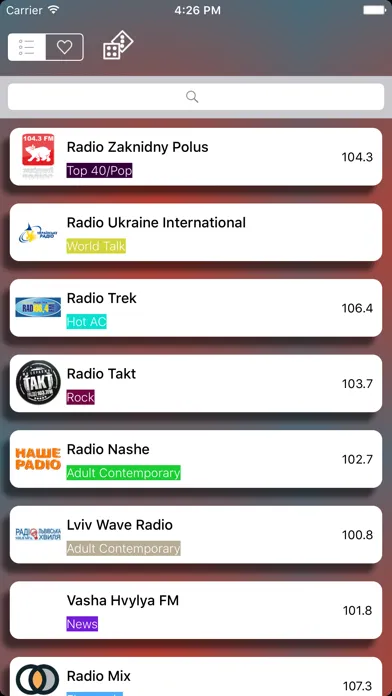 Radio Ukraine (Ukrainian / українська / Український / Україна радіо) - Радіо - Радіо Україна应用截图