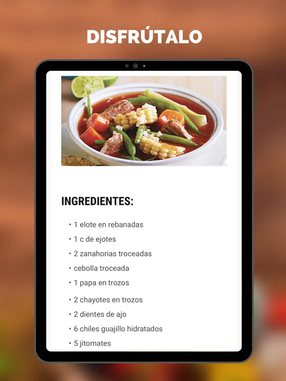 Screenshot di Recetas de Comidas Mexicanas iPad 