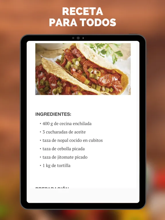 Screenshot di Recetas de Comidas Mexicanas iPad 