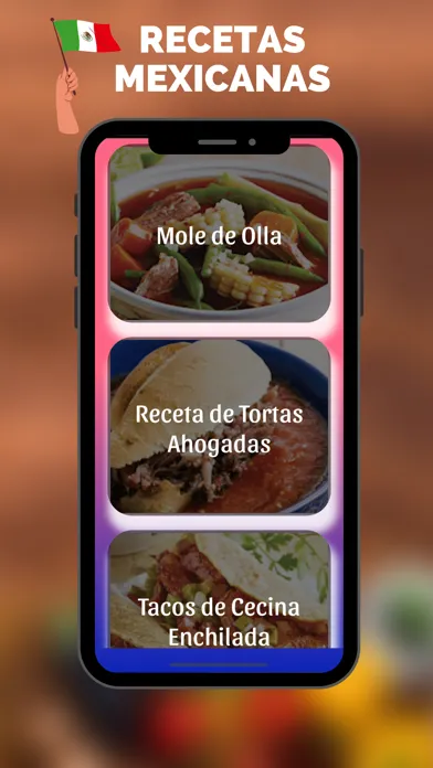 Screenshot di Recetas de Comidas Mexicanas