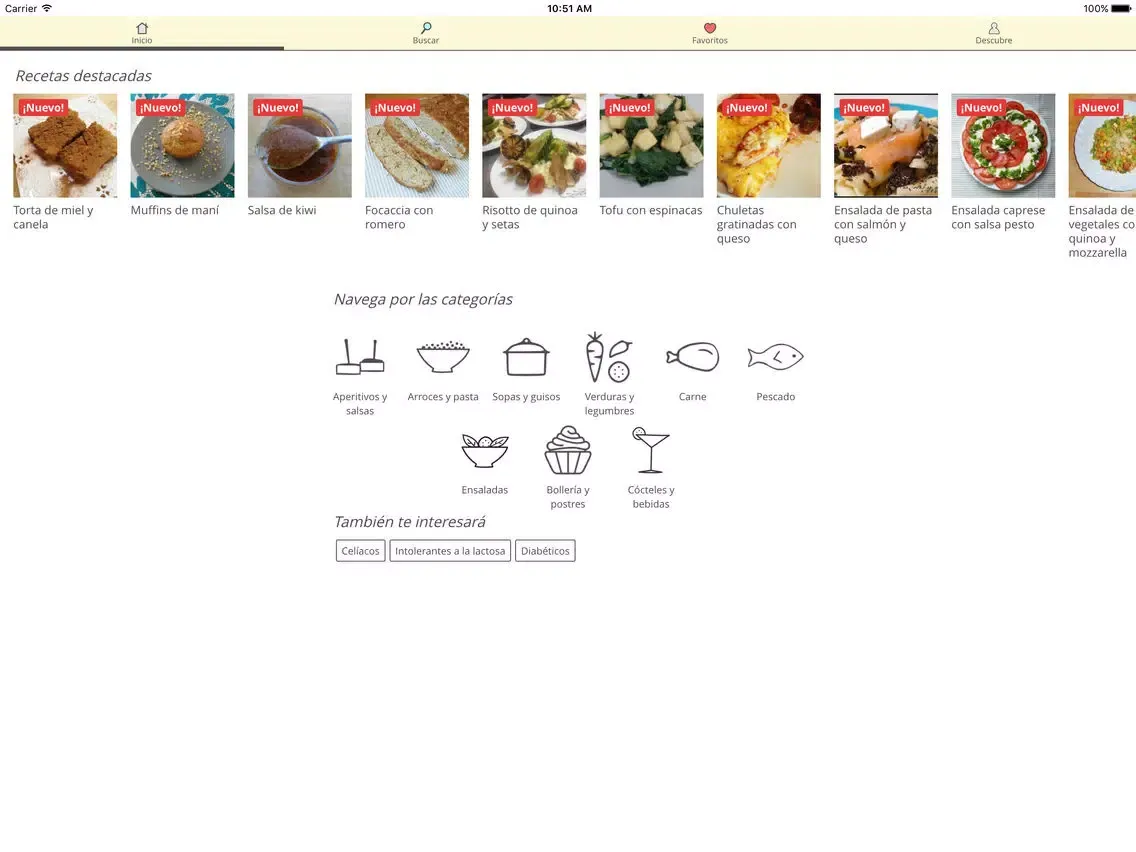 Recetas fáciles iPad  Ekran Görüntüleri