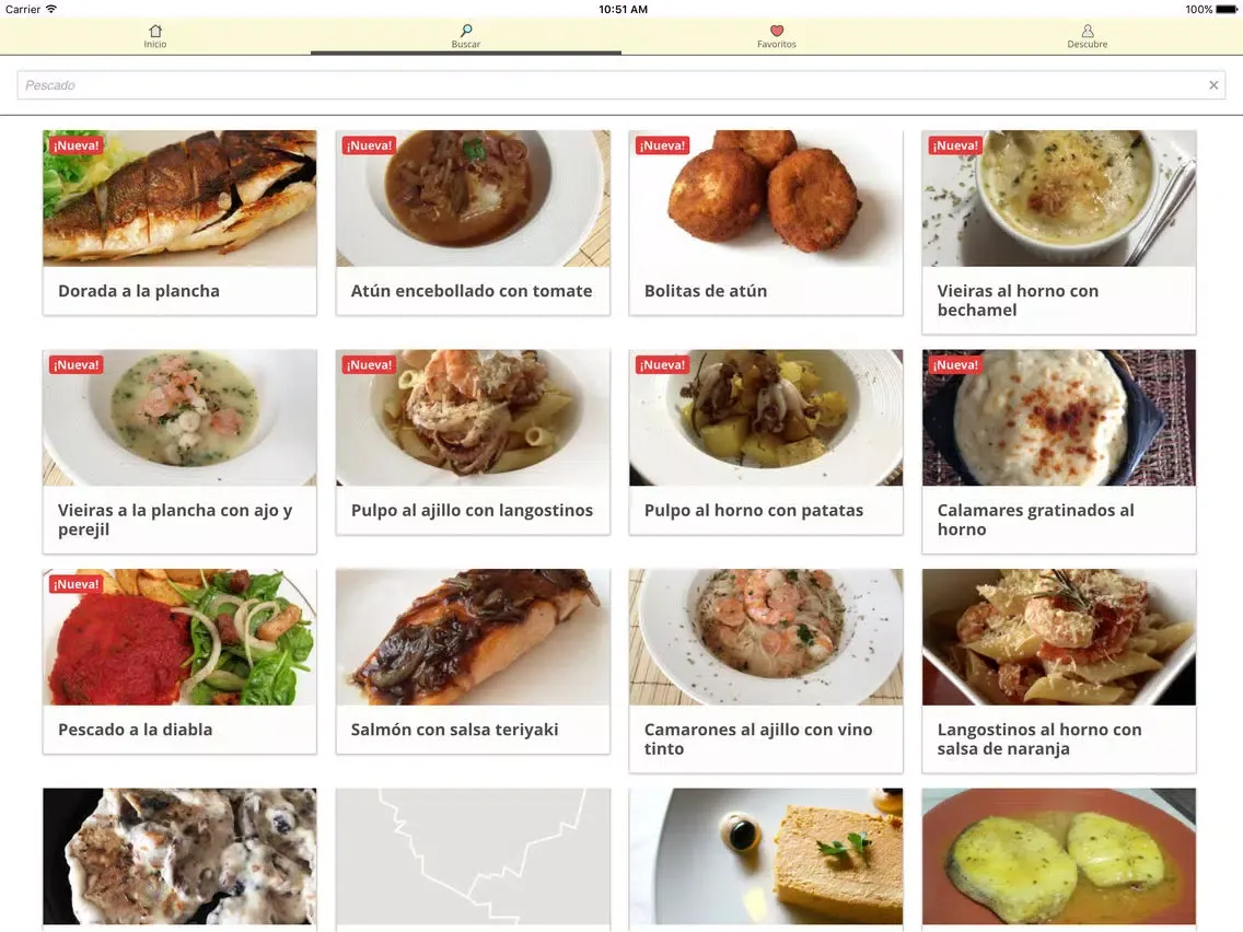 Recetas fáciles iPad  Ekran Görüntüleri