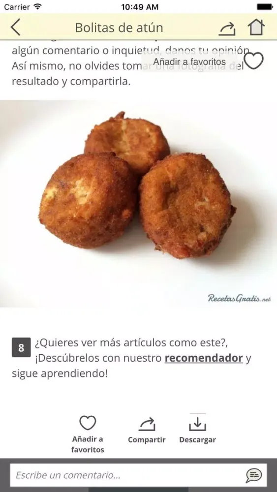 Recetas fáciles Ekran Görüntüleri