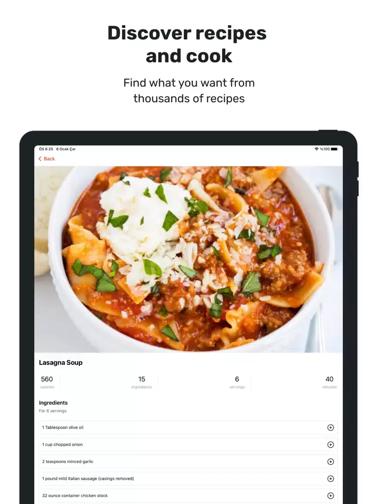 Recibook: Recipes & Cookbooks iPad  Screenshots