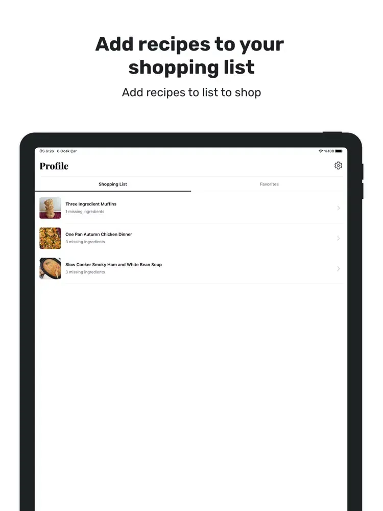 Recibook: Recipes & Cookbooks iPad  Screenshots