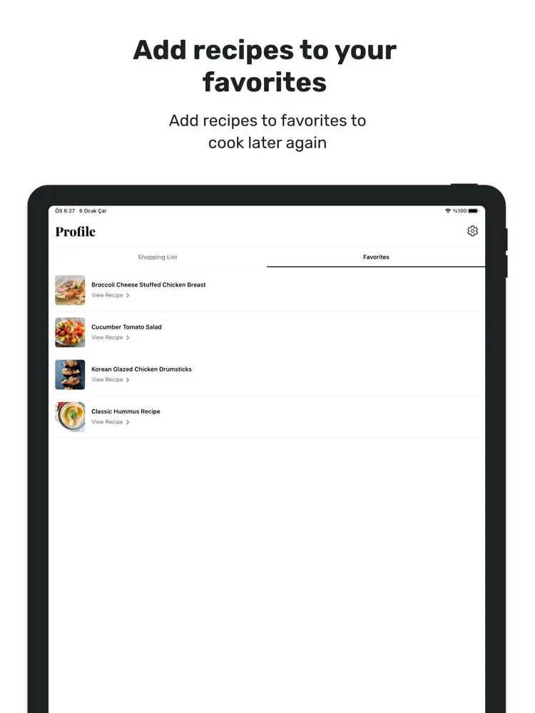 Recibook: Recipes & Cookbooks iPad  Screenshots